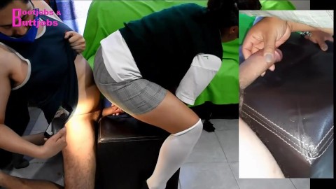 Mexican School uniform Mistress (watch the full lenght video in our onlyfans)with cumshot