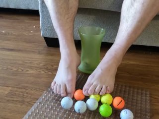 ManToes Puts His Balls Away