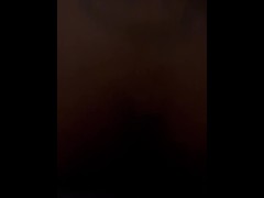 Ebony Bouncing on my fat white cock