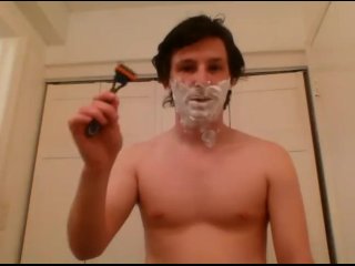 shaving, irish guy, solo male, fetish
