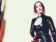 Dominatrix Big Ass Milf Mistress Eva Latex BDSM Solo Fetish Goddess Leggins Boots Toys Femdom Kink