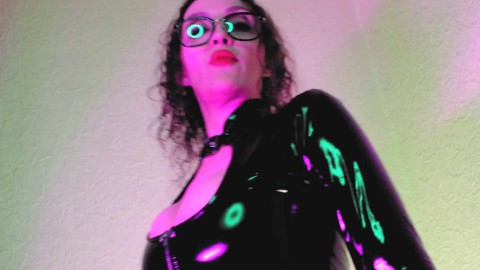 Fetish Mistress Dominatrix Eva Latex Goddess Femdom Teacher Sexy Milf Vinyl BDSM Solo Kink Glasses