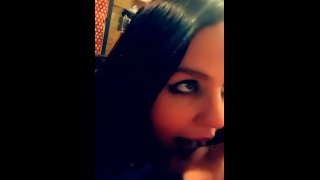 Hot wife loves licking on daddies cock