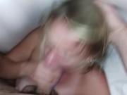Preview 1 of Stepdaughter sucking the nut from daddy's dick