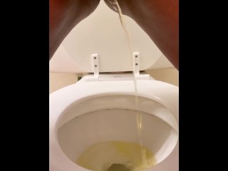 pissing, pee fetish, ebony pissing, pov