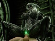 Preview 1 of Exc3lla Alien Riding Big Dick