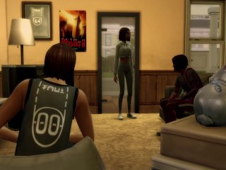 Mega Sims- 3 Girls used and gangbanged by random people (Sims 4)