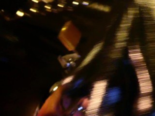 Rubbing Handcuffs on a Caged Cock Trying to cum