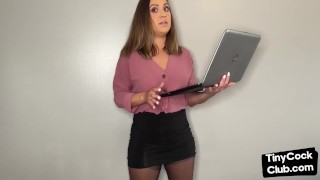 Small dick humiliation talk by solo femdom amateur babe