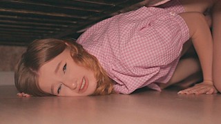 SHE'S STUCK UNDER THE BED - Fucked my Stepsister Rough