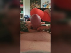 Femboy Vibrates his Sissy Clit