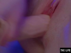 BDSM beauty humps a hefty rubber mock cock and orgasms hard