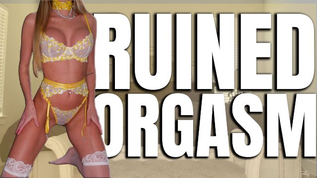 YOUR FIRST RUINED ORGASM - FEMDOM POV - JOI - FAKE TITS - BIG ASS