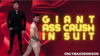 Giant ass crush in suit