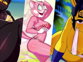 cartoon porn games, cumshot, parody, cat girl