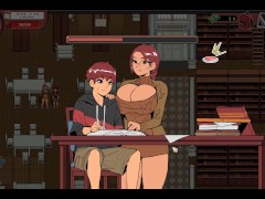 Spooky Milk Life [ Taboo hentai game ] Ep.18 flashing my cock to nerdy girl in the public library
