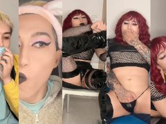 Sissy boy persuaded to transform and fucked by step dad