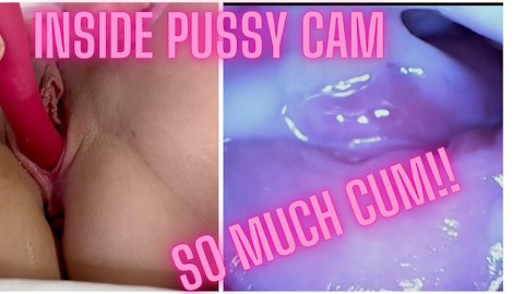 Stella Puts a Camera Inside Her Vagina After a Creampie Gangbang - Raw Footage Inside of Pussy