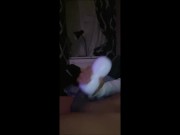 Femboy whimpers as he fucks and cums inside his fleshlight
