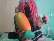 Preview 3 of The biggest inflatable anal plug you can get - Elemental Toys PHAT XL