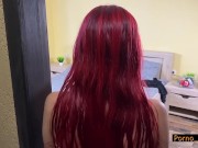 Preview 2 of Ignorer fetich. Russisk rødhåret skønhed snyder ved et uheld - porno_tempus