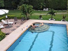 The party ends with a fuck in the pool. Part 2 nobody realizes what we do