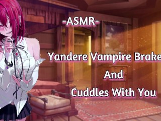 ASMR | [EroticcRP] Yandere Vampire Entra e Abraça com Você [Binaural/F4M] [CuddleFuck]