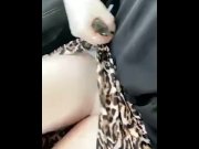 Preview 2 of Milf Fucks Her Pussy on Her Way to Work With Her Fave Dildo