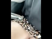 Preview 3 of Milf Fucks Her Pussy on Her Way to Work With Her Fave Dildo