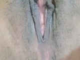 Asian girl suking her pussy