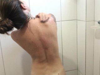 Step Brother Film me in Shower and Fuck me