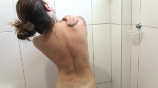Stepbrother Fucks Me While Filming Me In The Shower
