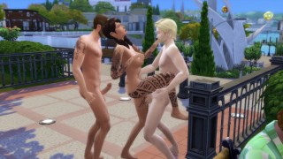 Sims 4 - Trio au Park