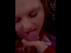 Amazing blowjob ends with a facial