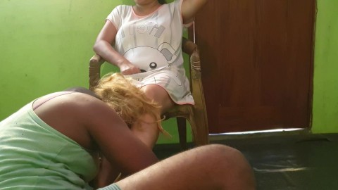 Sri lankan mistress foot massage and happy ending with my wife sissyboy femdom  love Sri lankan xxxx