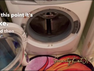 BEHIND THE SCENES WITH BLOOPERS - HOW TO FILM POV STUCK IN WASHER PORN