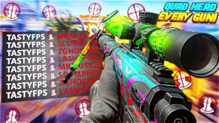 QUAD HEADSHOT FEED w/ EVERY GUN in MODERN WARFARE 2! (Warning: A LOT of Head in This Video)