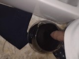 Peeing a lot I got a Jar with coffe on and piss On all DESPERATE PISSING