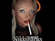 Preview 2 of xNx - Smoking Fetish Legend NikkiBanks ( Full Marlboro Red )