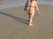 Preview 5 of Beach Shaking Tits (free promotional - outtake)