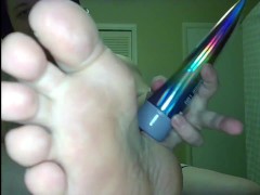 Pampering my Feet - And, gasp, You Looked Up My Skirt!