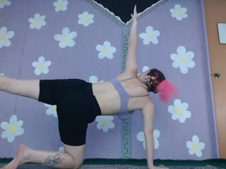 Yoga_Workout Livestream Flashing Latina Nip_Slip Beginner
