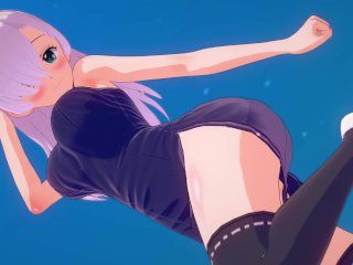 hentai game, point of view, elisabeth, big boobs