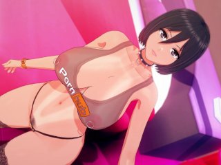 mikasa ackerman, hentai uncensored, anime hentai, 60fps