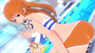 NOJIKO NAMI ONE PIECE WIRD AM STRAND Zerstört, HENTAI 3D-Pov