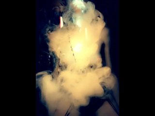 Hot Chick Huge Clouds