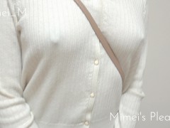 【着衣オナニー】ノーブラ外出で視線を集める変態パイスラ女子♡ 人目に付かない場所でこっそり乳首＆クリイキ♡ おもちゃの刺激に思わずエッチな喘ぎ声が漏れちゃう…！【個人撮影】 - Screenshot 2 of 16 - Girl Masturbating