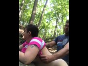 Preview 2 of Getting bent over in the woods!!