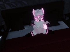 Girl get fuck IRL, while playing VRChat (POV)