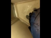 Preview 3 of Sexy Submissive Slut Stokes it Raw little sexy Femboy ass soap shower Bath time Winky scrub session